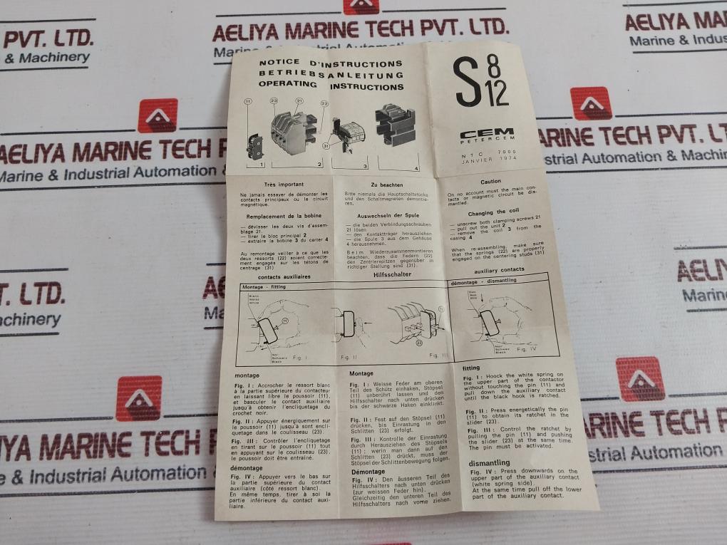 Petercem 01/0R1 Auxiliary Contact