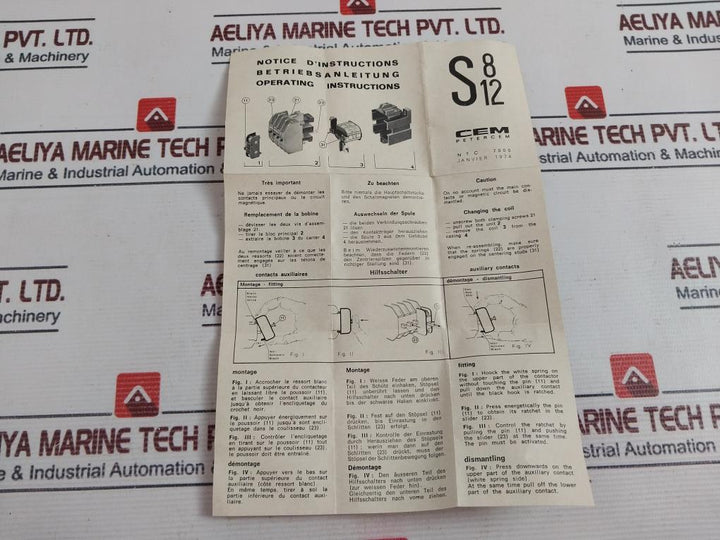 Petercem 01/0R1 Auxiliary Contact