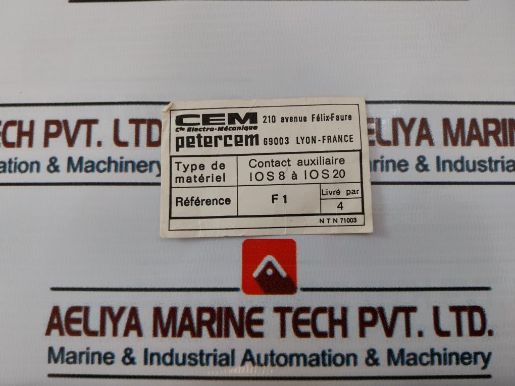 Petercem F1 Auxiliary Contact