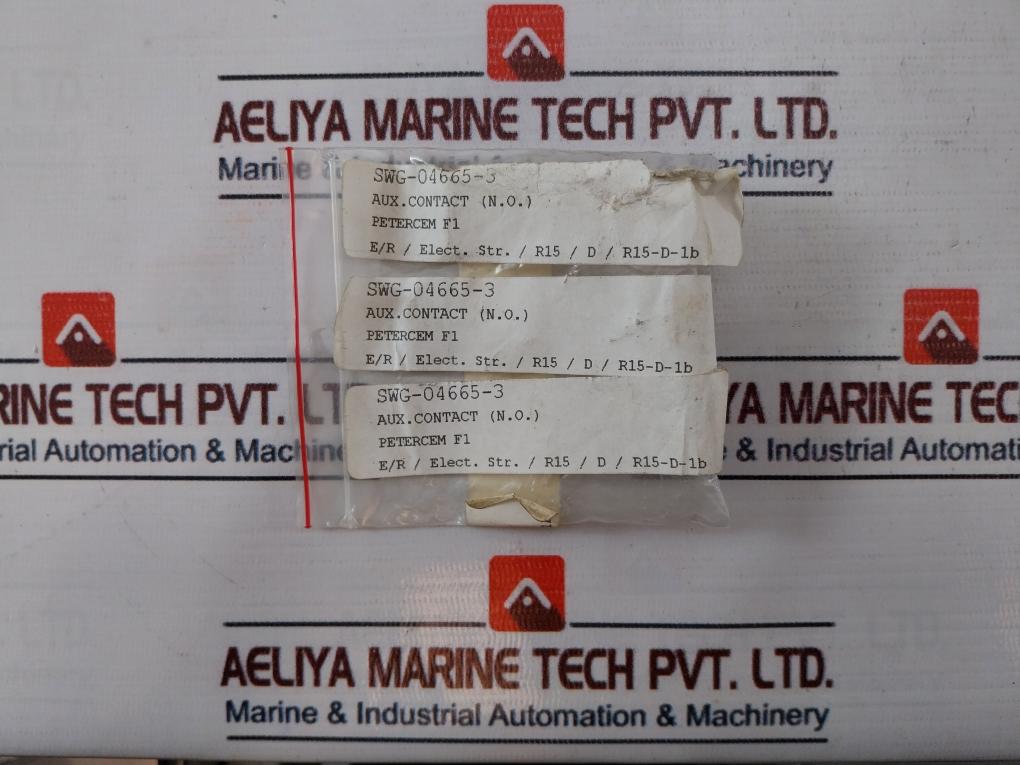 Lot Of 5X Petercem F1 Auxiliary Contact Swg-04665-3
