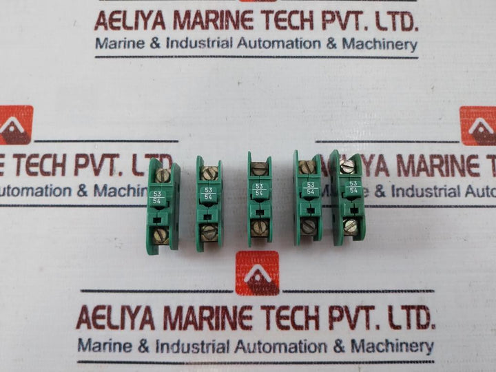 Lot of 5X PETERCEM F1 PETERCEM F1 Auxiliary Contact Block SWG-04665-3