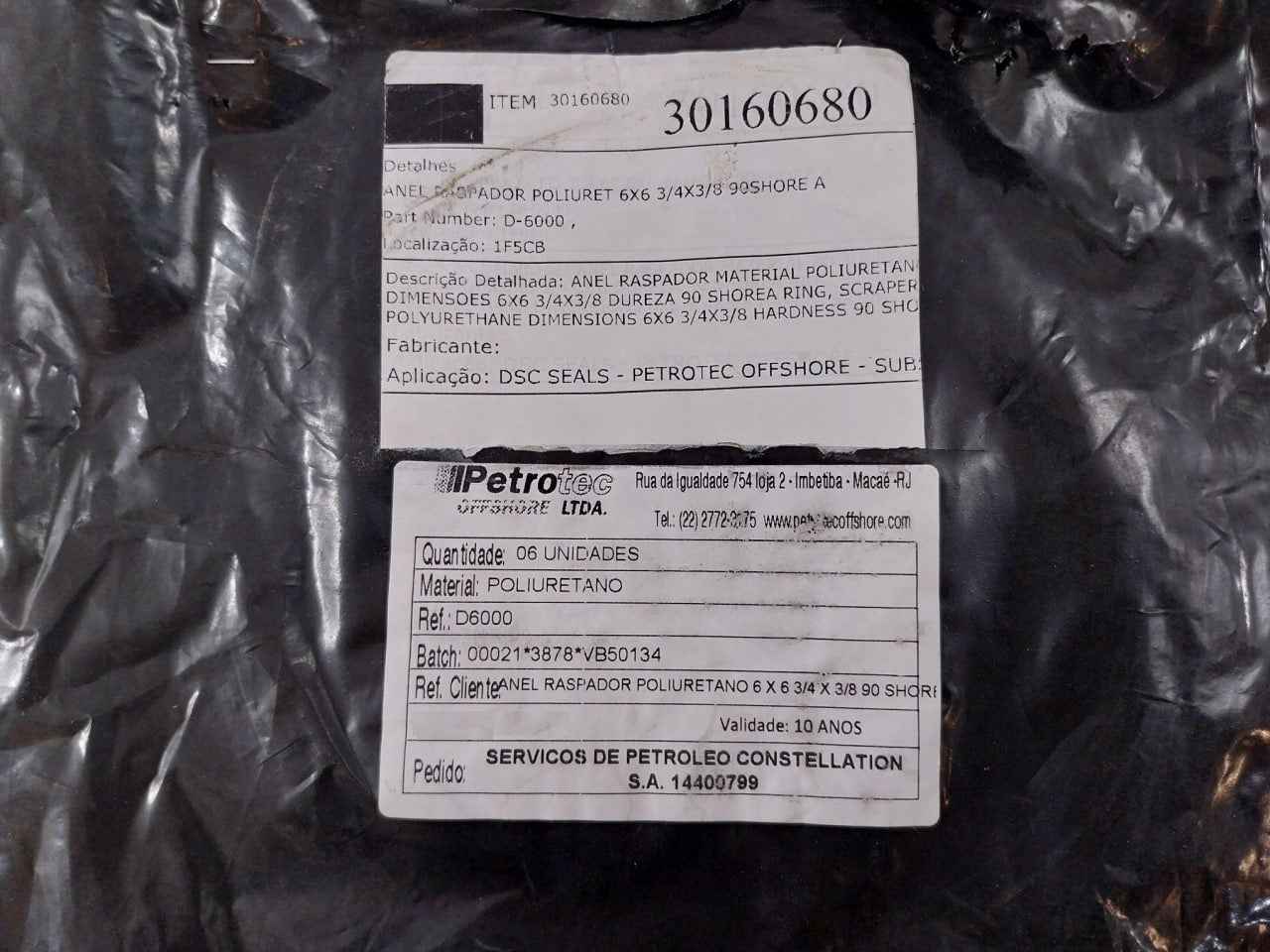 Petrotec D-6000 Scraper Ring Polyurethane Seal Ring For Dsc Application
