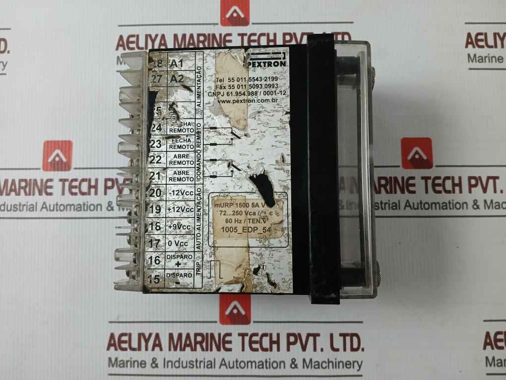 Pextron Murp 1500-5A Overcurrent Relay 72–250V Ac/Dc 60 Hz