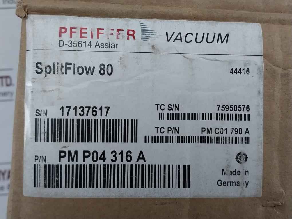 Pfeiffer Splitflow 80 Turbomolecular Vacuum Pump 1500 Hz Tc110 90000 1/Min