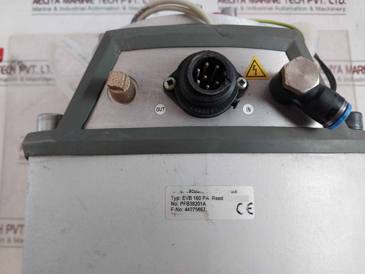 Pfeiffer Vacuum Evb 160 Pa Angle Valve Pfb38201A, 44275667 24V 68Ma