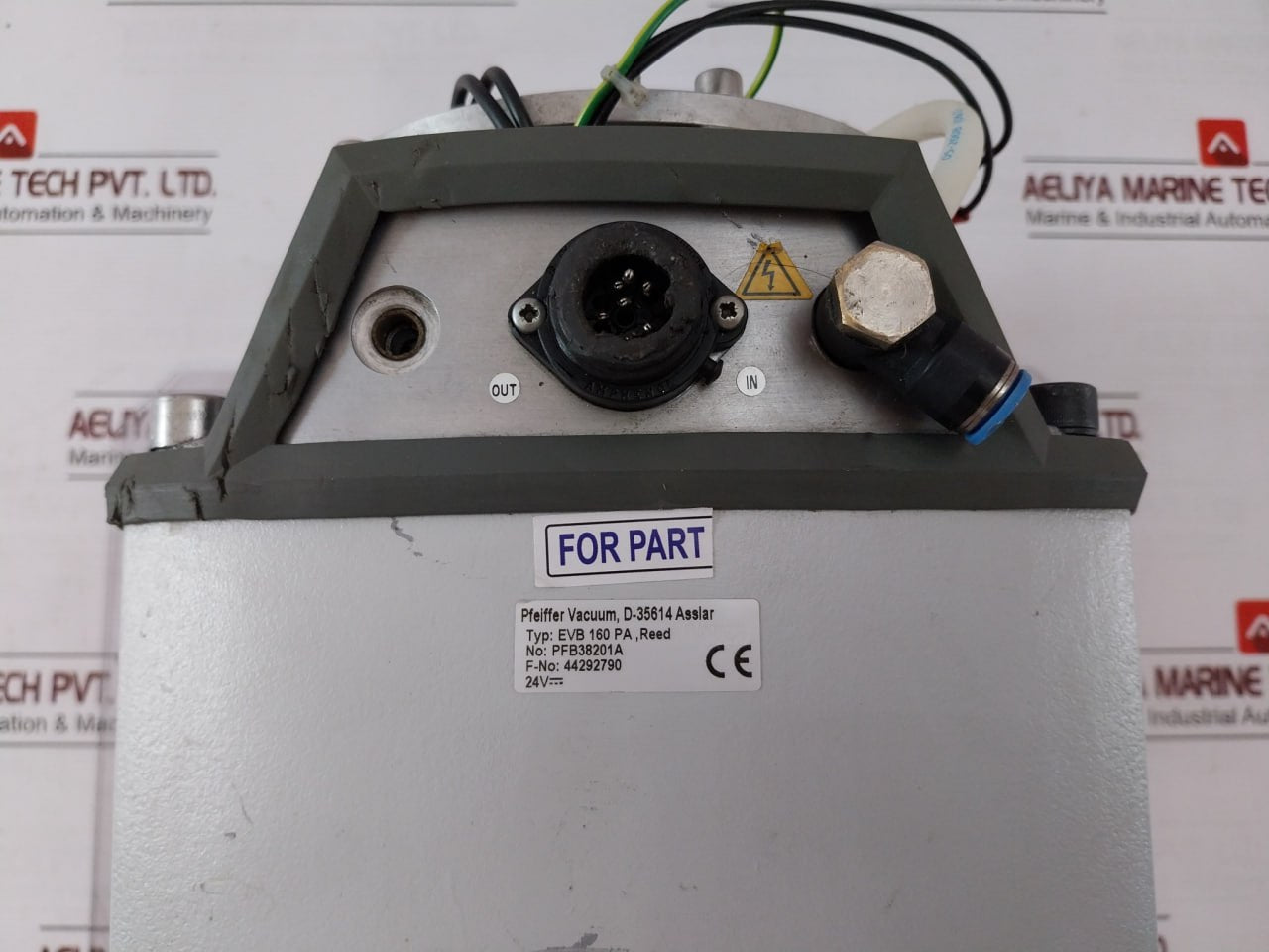 Pfeiffer Vacuum Evb 160 Pa High Vacuum Right Angle Valve Pfb38201A