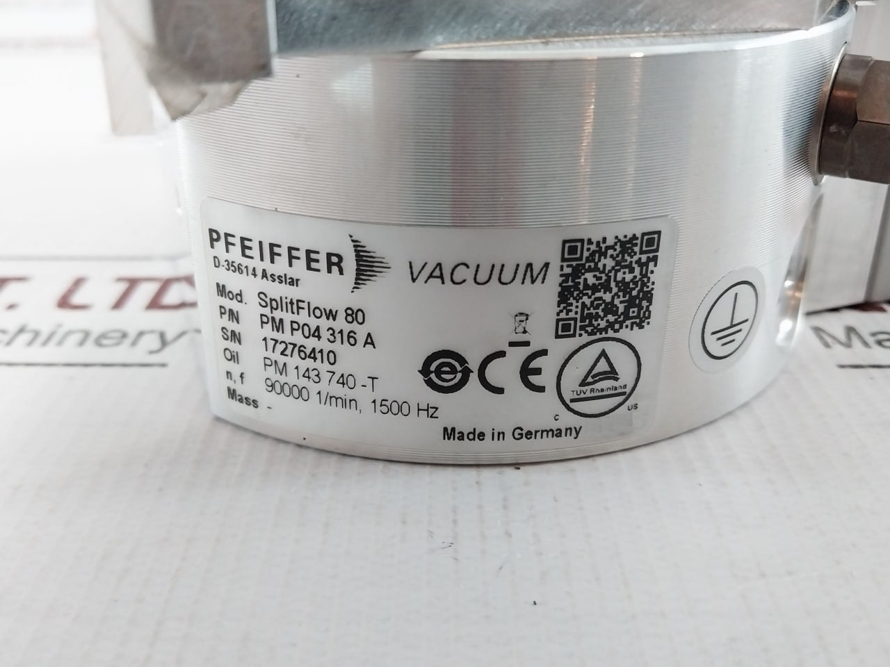 Pfeiffer Vacuum Split Flow 0-1500Hz Output 0-24V 10A