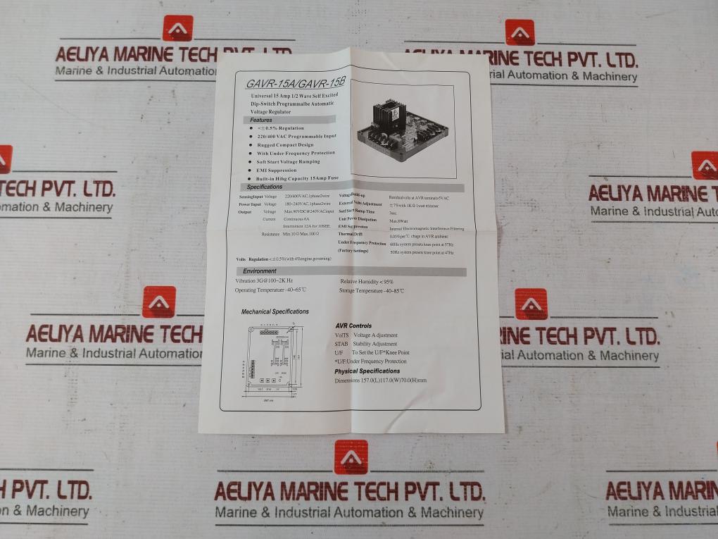 Pg36658Q2/L 1/2 Wave Self Excited Dip-switch Programmable Voltage Regulator