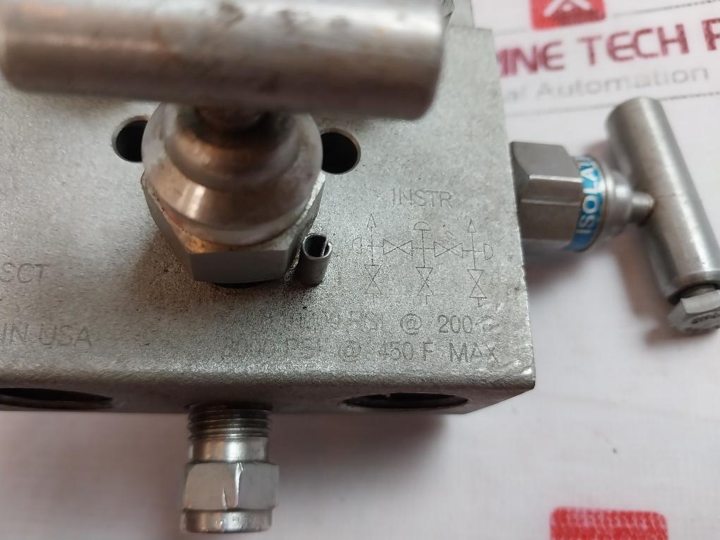 Pgi M-652Sct 316 Stainless Steel Pneumatic Manifold Valve 1Nstr