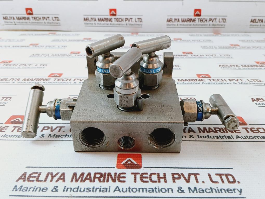 Pgi M-652sct 316 Stainless Steel Pneumatic Manifold Valve 10000 Psi At 200 F