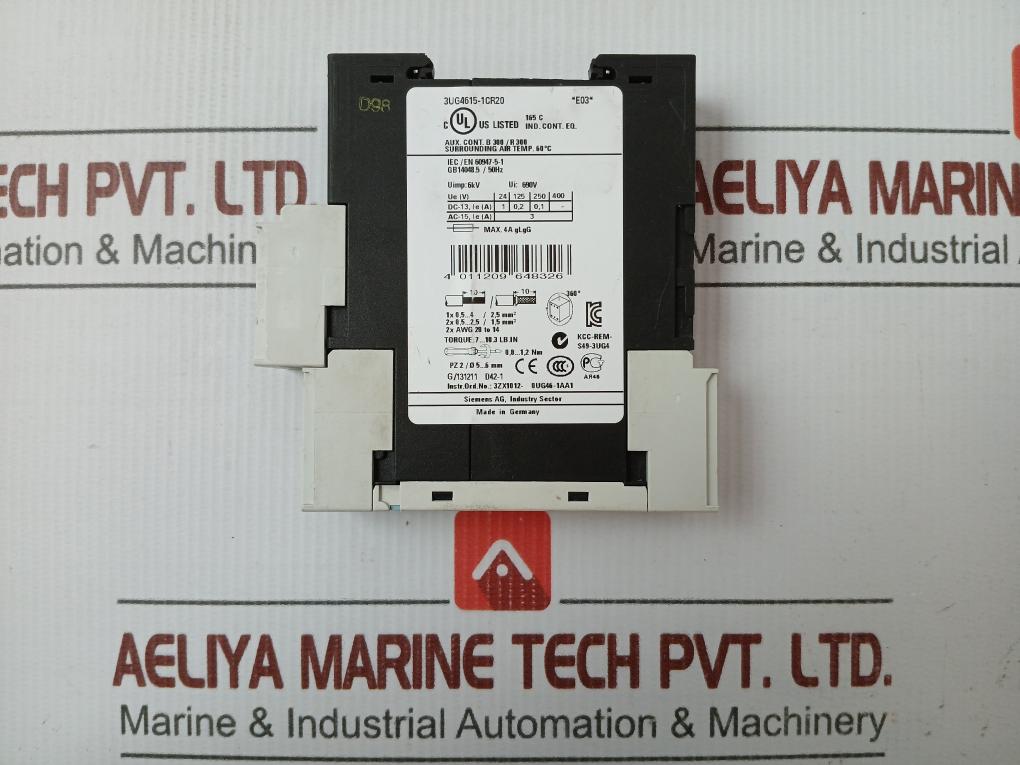 Phase Monitoring Relay 3Ug4615-1Cr20 Siemens 690V