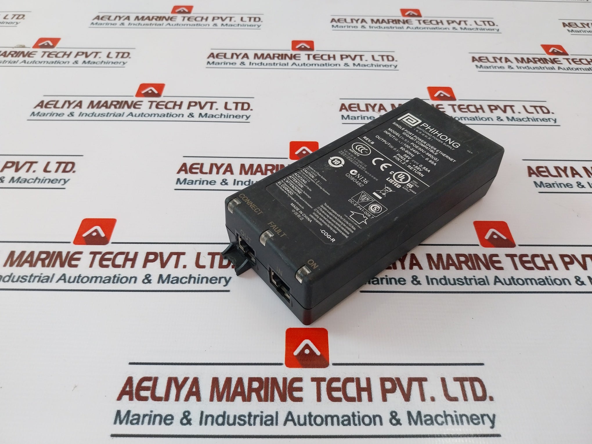 Phihong Poe30U-560(G) Switching Power Supply Adapter Rev B 50/60Hz