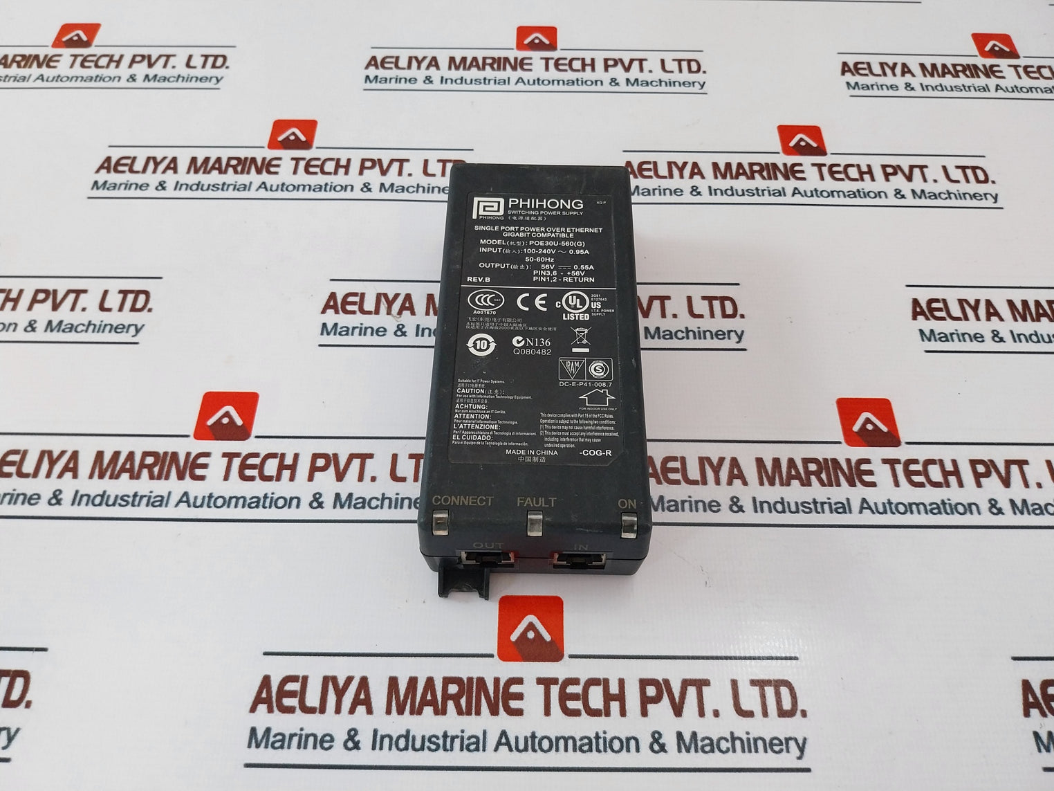 Phihong Poe30U-560(G) Switching Power Supply Adapter Rev B 50/60Hz