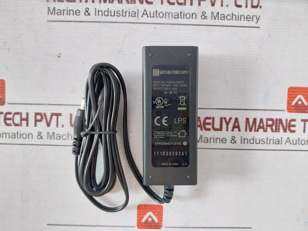 Phihong Psac30U-050L6P Ac Adapter Input Barrel Connector 100-240V-0.8A E127643