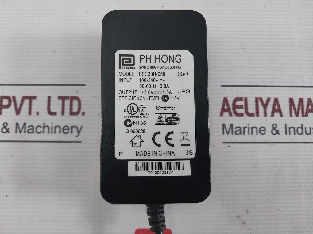 Phihong Psc30U-050 Switching Power Supply Ac Adapter E127643 100-240V 50-60Hz