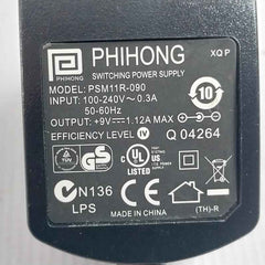 Phihong Psm11R-090 Switching Power Supply 9V 1.12A Ac