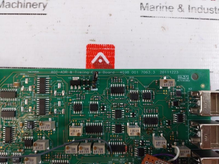 PHILIPS 4598 001 7063.3 Printed Circuit Board Agc-adr & Timing Core Brd