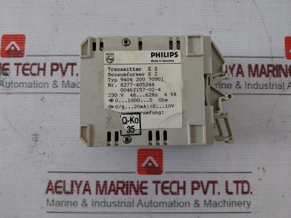 Philips 9404 200 70901 Transmitter E2 8277-405244 230V 48-62Hz 4Va 0/4-20Ma
