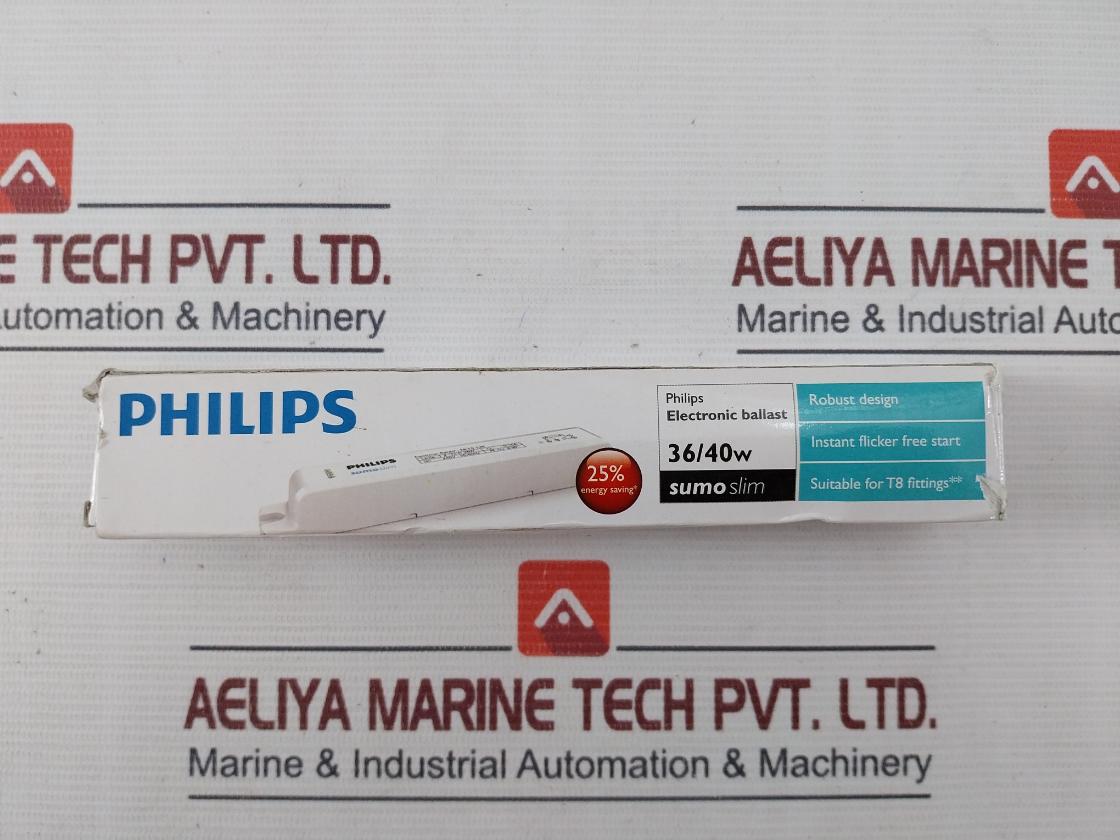 Philips Eb-fs 136 Sumo Slim Electronic Ballast 36/40W 0.19A 240V-50/60Hz