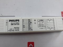 Philips Ebe 236 Tld Electronic Ballast 240V 36W 50-60Hz 0.32A 0-50 C