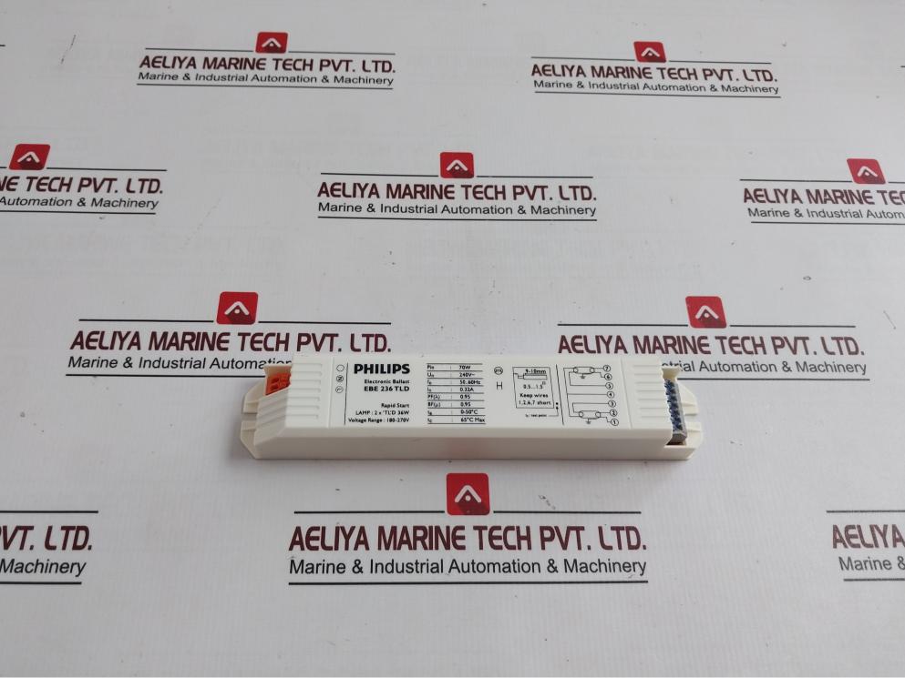 Philips Ebe 236 Tld Electronic Ballast 240V 36W 50-60Hz 0.32A 0-50 C