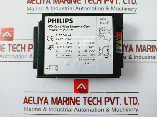 Philips Hid-cv 70/s Cdm Hid-certavision Electronic Gear Ballast 73w 220-240v