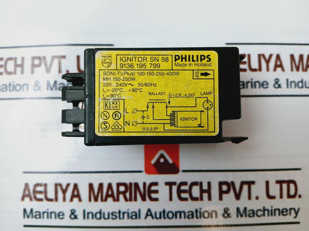 Philips Ignitor Sn 58 Starter 100-150-250-400W