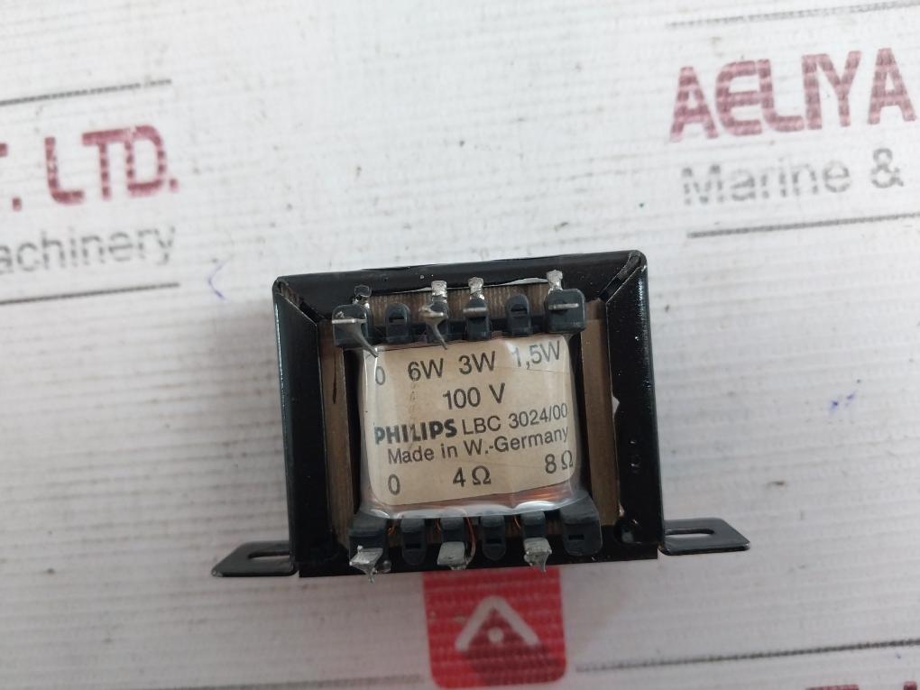 Philips Lbc 3024/00 Line Transformer 100V 0 6W 3W 1,5W 4Ω 8Ω