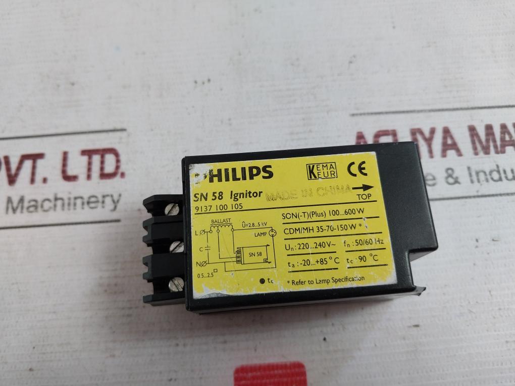 Philips SN 58 Electronic Semi-parallel Ignitor for HID Lamp Circuit 100..600W