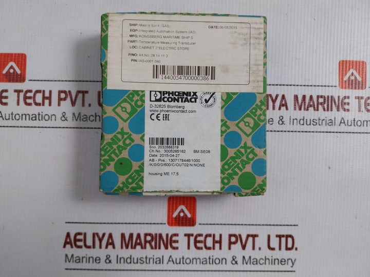 Phoenix-Contact-Temperature-Measuring-Transducer-2814113-24-Vdc-Mcr-T-Ui-E-2