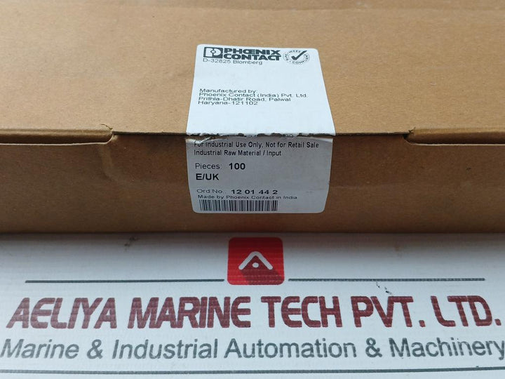 12 01 44 2 End Bracket Phoenix Contact (1 Box = 100 Pcs)