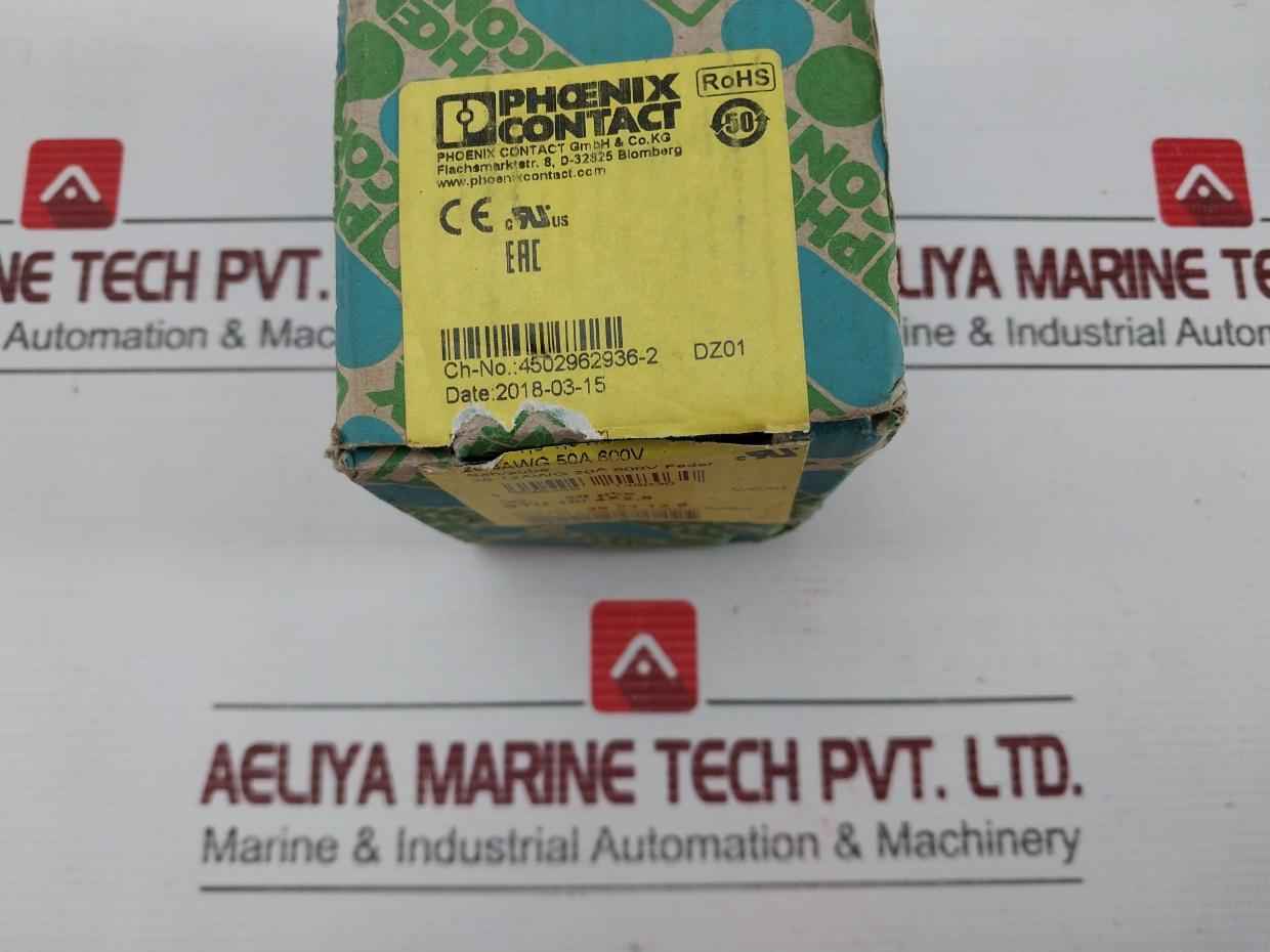 Phoenix Contact 20-8Awg 50A 600V Potential Collective Terminal Stu 10/4X2,5 (1Box = 20Pcs)