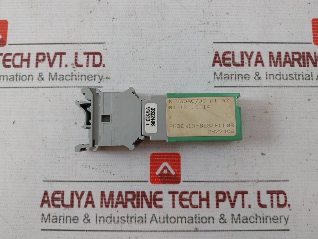 Phoenix Contact 2822406 Relay Connector 230Ac/Dc A1 A2 600V 15A 12Awg 4Mm