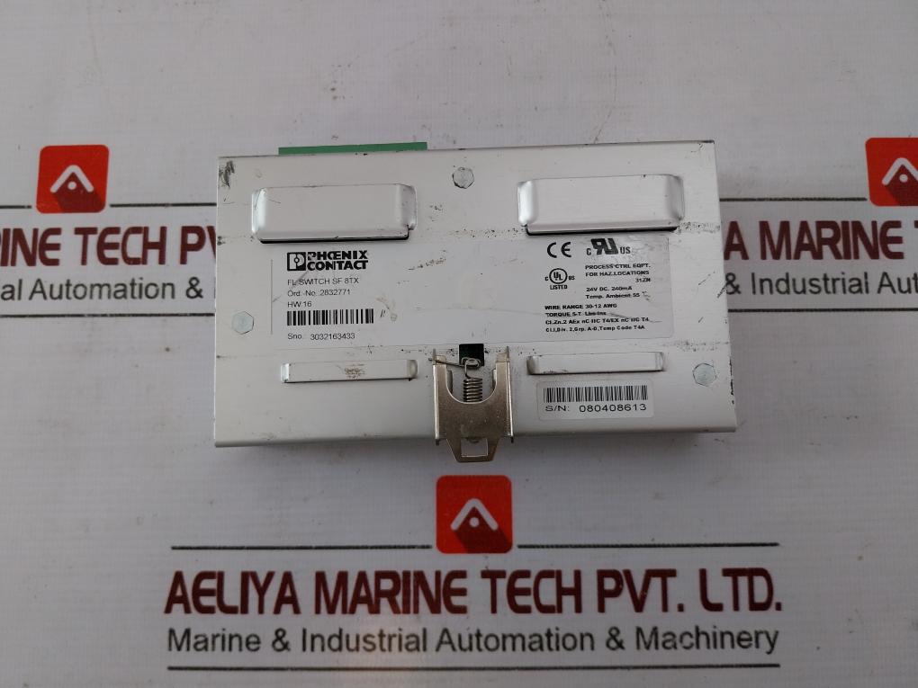 Phoenix Contact 2832771 Fl Switch Sf 8Tx 24Vdc-240Ma 55C 30-12 Awg