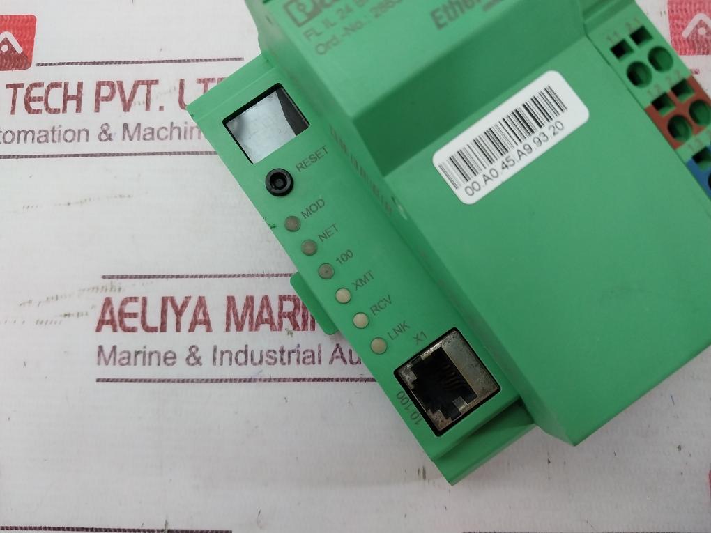 Phoenix Contact 2863986 Inline Bus Coupler Ethernet Fl Il 24 Bk Eth/Ip-pac