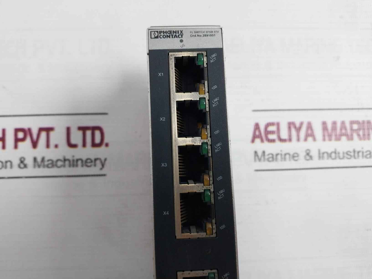 Phoenix Contact 2891001 Ethernet Switch 24V Dc 185Ma 30-12 Awg