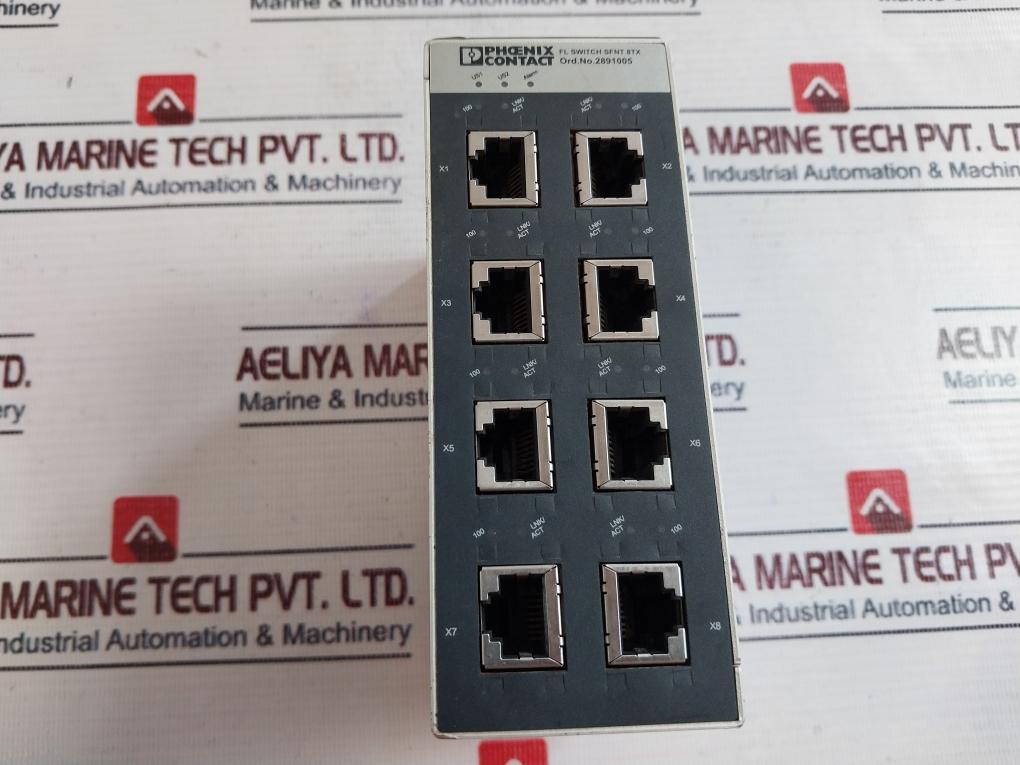 Phoenix Contact 2891005 Fl Switch Sfnt 8Tx Industrial Ethernet Switch 24Vdc