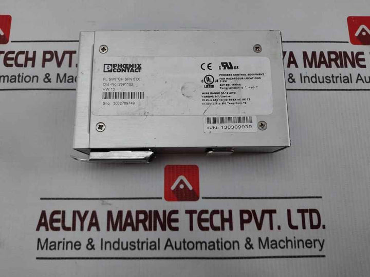 Phoenix Contact 2891152 Industrial Ethernet Switch Sfn 5Tx 24V