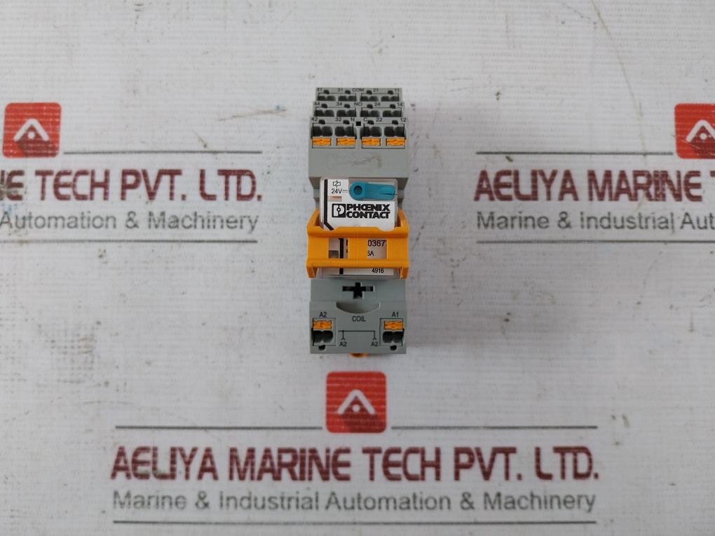 Phoenix Contact 2903677 Power Relay Rif-2-bpt/4X21 24V 2900934 6A 250V Ac 4X6A