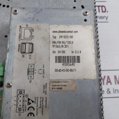 Phoenix Contact 2913221-00 Touch Panel 24V Dc 2A 41005640