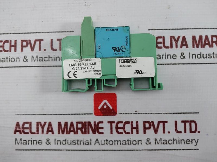 Phoenix Contact 2940090 Module W/Mini Switching Relay Emg 10-rel/Ksr-g 24/21-lc