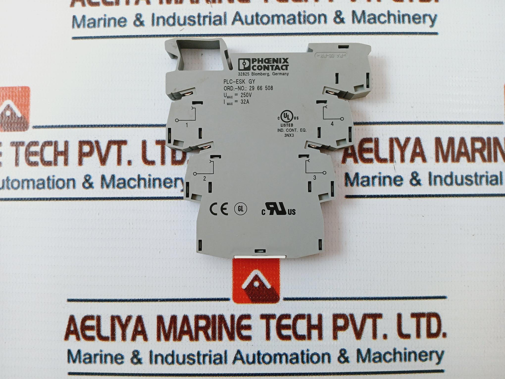 Phoenix Contact 29 66 508 Power Terminal Block Plc-esk Gy