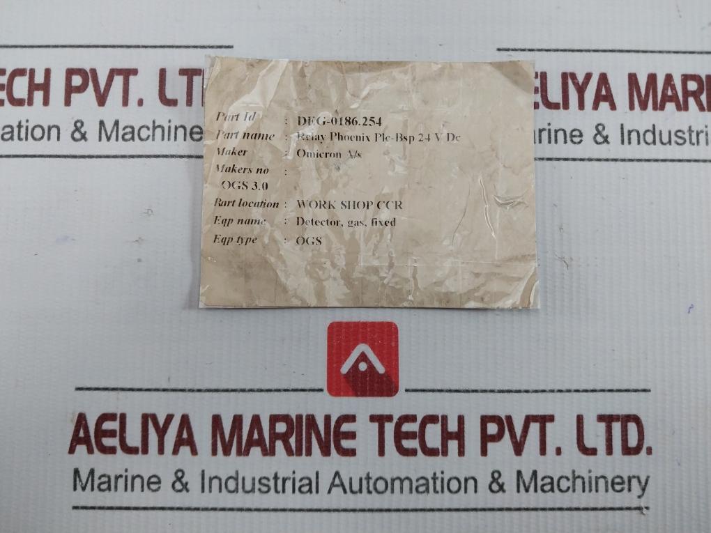 Phoenix Contact Interface Relay Module Deg-0186.254 250Vac/6A