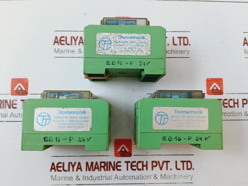 Phoenix Contact 35.75 50 Terminal Block With Relay 40.61 24v=dc