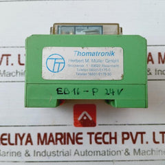 Phoenix Contact 35.75 50 Terminal Block With Relay 40.61 24v=dc