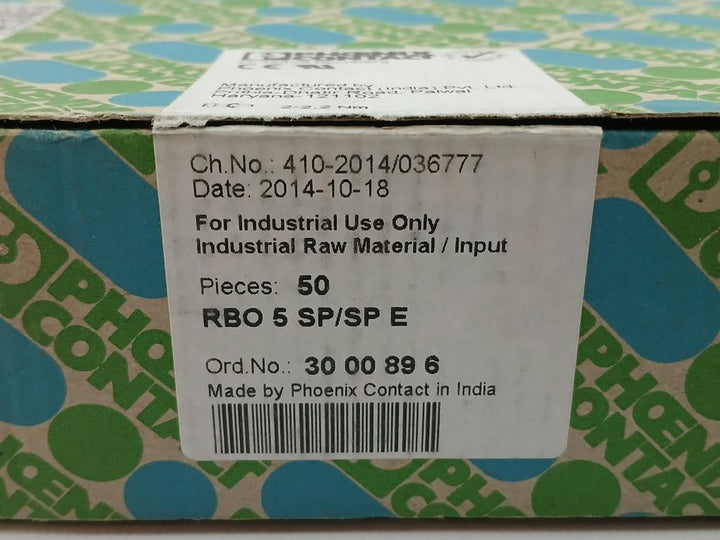 Phoenix Contact Terminal Block 5-sp/Sp E (1 Box= 50 Pcs)