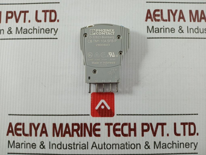 Phoenix Contact Circuit Breaker Dc 50V 10A Part No Cb Tm1 10A Sfb P 2800843