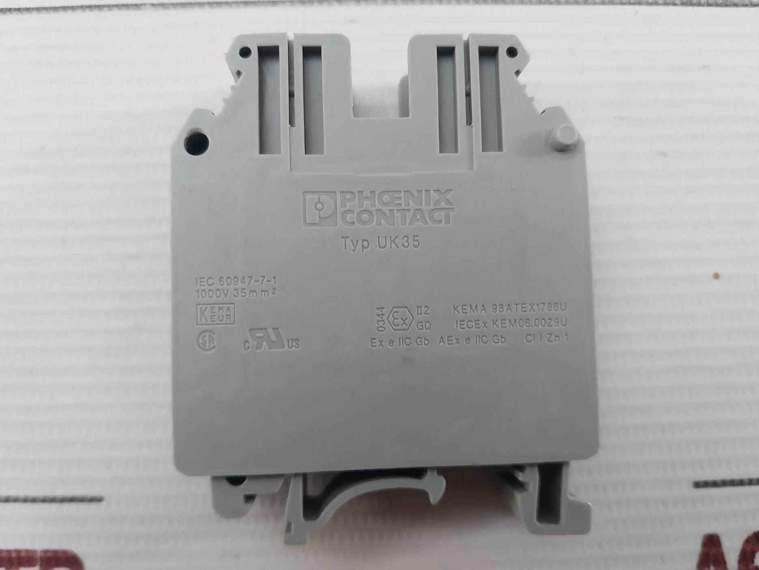 Phoenix Contact Din Rail Terminal Block Uk 35 35-5 (1 Box = 30 Pcs)