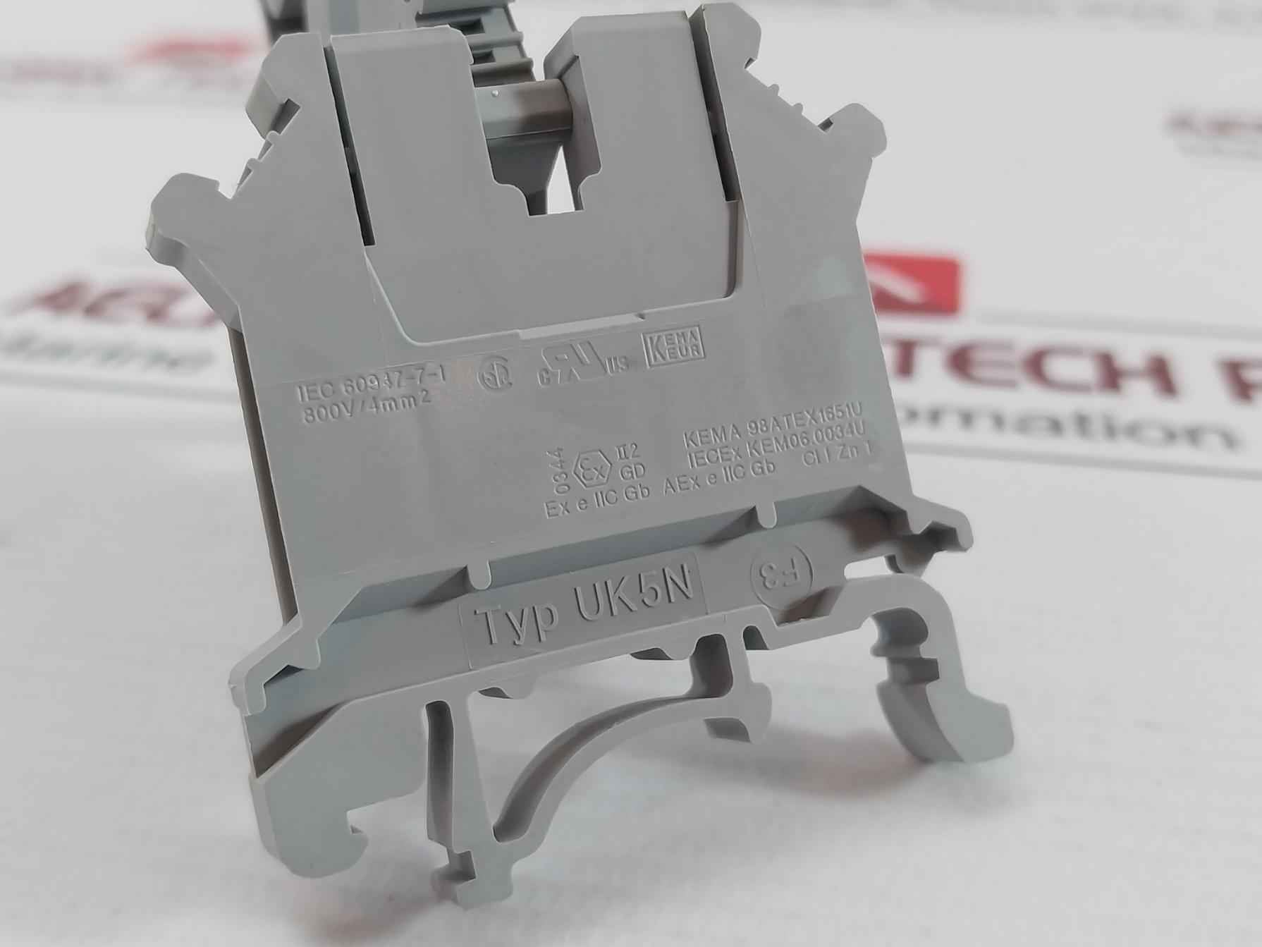 Phoenix Contact Din Rail Terminal Block Uk 5 N (1 Box = 50 Pcs)