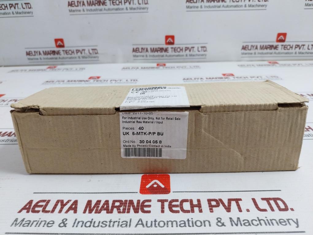 Phoenix Contact Disconnect Terminal Block Uk 5-mtk-p/P Bu (1Box = 40Pcs)
